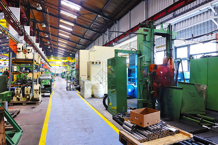 工业工厂钢铁机械零件现代室内大厅图片