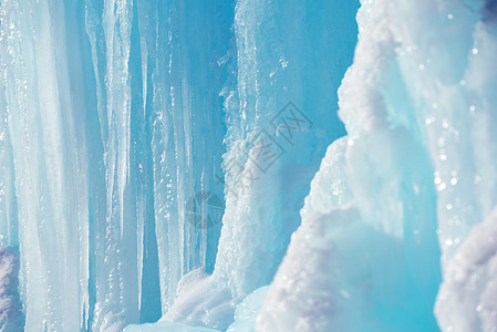 冬季自然背景下的冰雪图片