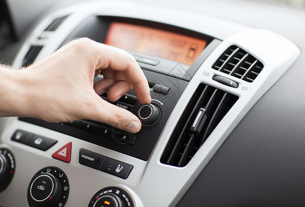 汽车启动声音运输车辆人用汽车音响立体声系统背景