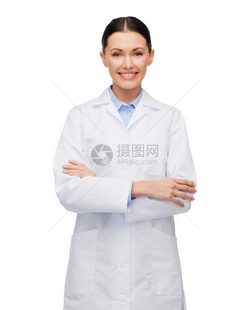 保健医学微笑的女医生图片