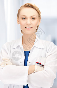 医疗保健医疗理念微笑的女医生医院图片