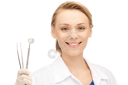 工具的吸引力的女牙医的照片图片