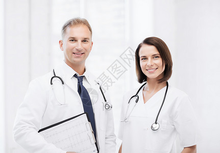 医疗保健医疗两名医生听诊器图片