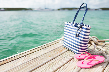 大拖鞋海滩,夏天,假期配件海滩配件海边背景