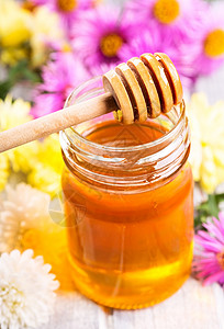 罐同花的蜂蜜图片