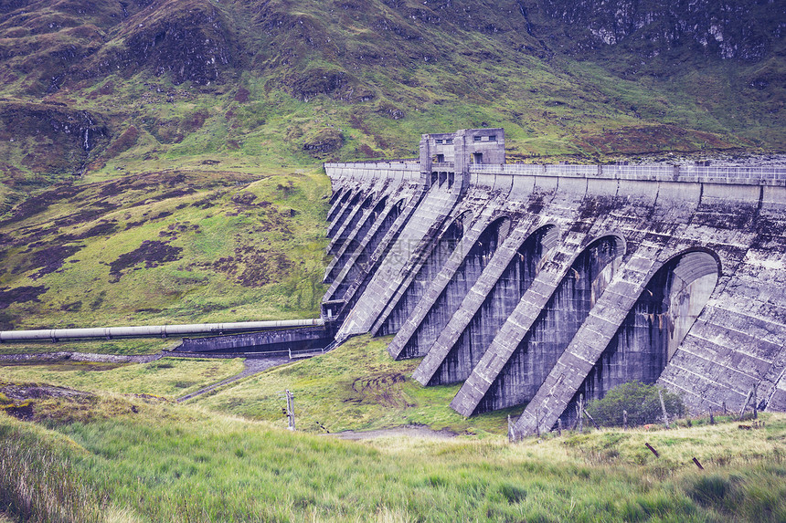 苏格兰的水力大坝图片