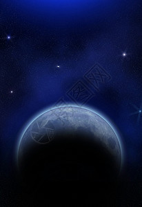 与行星,月亮恒星抽象插图xa图片