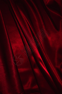 红色丝绸特写的纹理背景图片