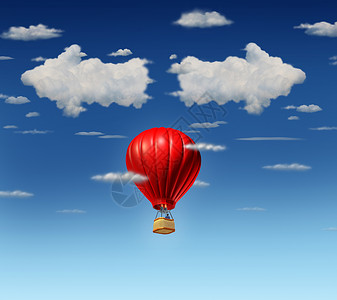 气球选择2013成功选择商业个红色气球与个商人飞行员飞来,并临个困难的方向困境,云彩形状为相反的指向箭头天空背景