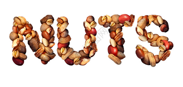杏仁酪字体健康的巴西螺母高清图片