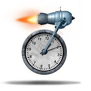 火箭升级快速时间业务截止日期的,个时钟被火箭发动机运输,个速度隐喻,以增加更快的服务加快生产力背景