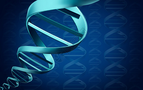 DNA背景医学分子三维插图螺旋结构生物化学遗传符号图片