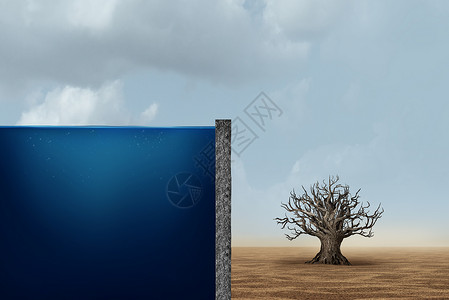 分配平等的资本主义商业经济方,贫瘠的沙漠中棵枯死的枯树,与穷人富人三维插图风格中的平等的经背景图片