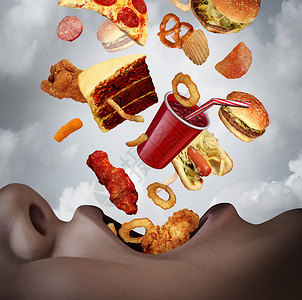 大口吃膨化食品的人图片