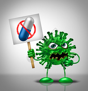 绿色怪物便签医学病药物的,种绿色疾病,细菌怪物,抗议药物种被禁止的药丸,代表种治疗疗法,个插图背景