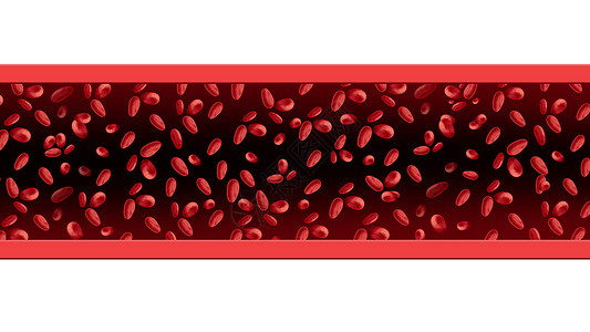 红细胞循环流动的显微血红蛋白液体人体解剖学的医学,种三维渲染白色上分离出来背景图片