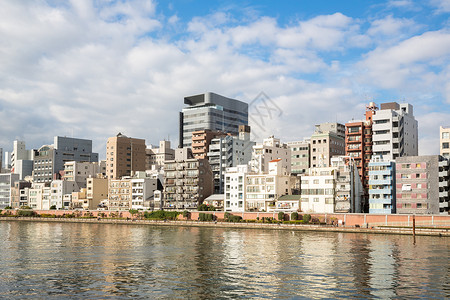 东京城市景观沿苏美达河日本图片