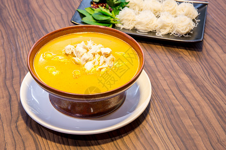 泰国风格的咖喱蟹条图片