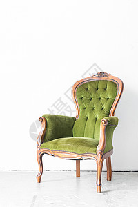 绿色古典风格扶手椅沙发沙发老式房间背景图片