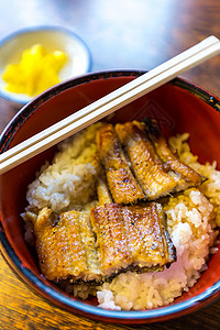 美食优纳吉多布里,烤日本鳗鱼米饭图片