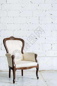 白色老式古典法比克风格的椅子图片