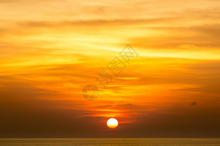 美丽的日落安达曼海克拉比菲凯特泰国高清图片