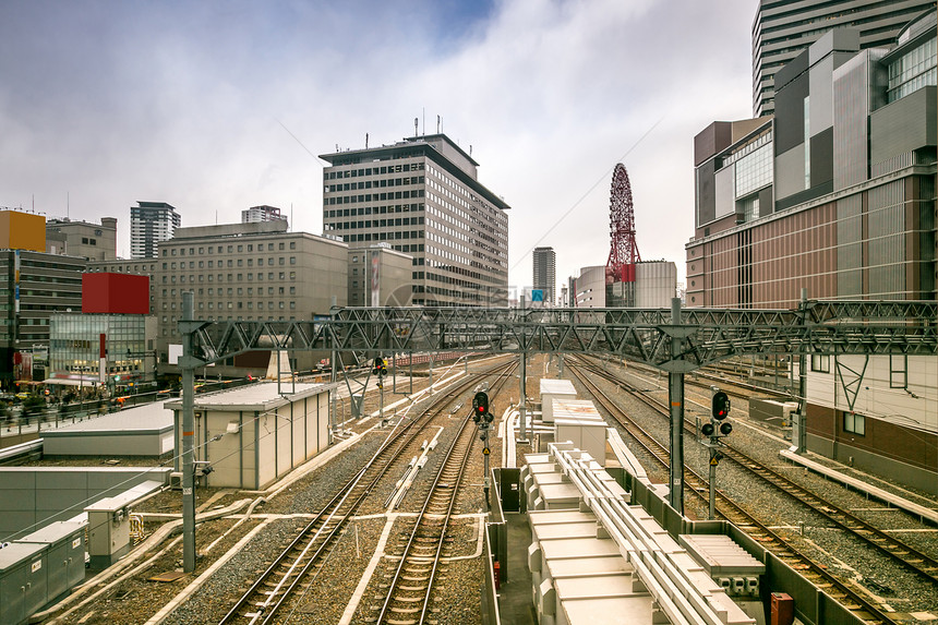 大阪火车站城市景观日本图片