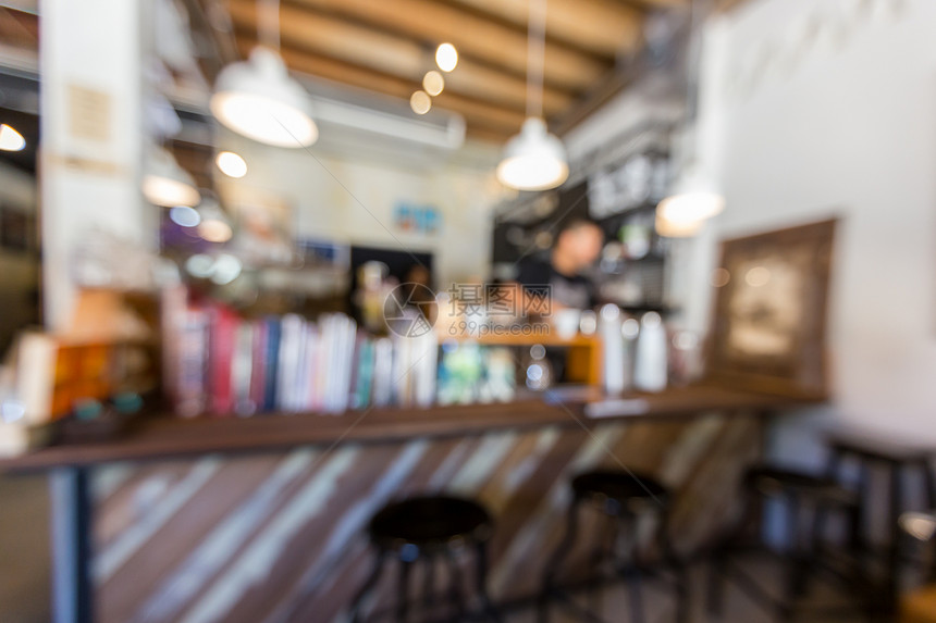 抽象模糊咖啡馆咖啡店背景图片
