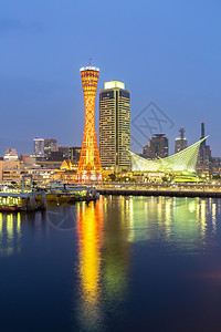 日本关西神户塔天线港口图片