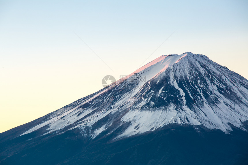 富士山冬季日出图片