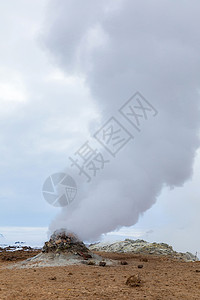 纳马法贾勒硫黄风景高清图片