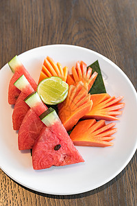 异国情调的热带水果套餐甜点典型的水果集图片