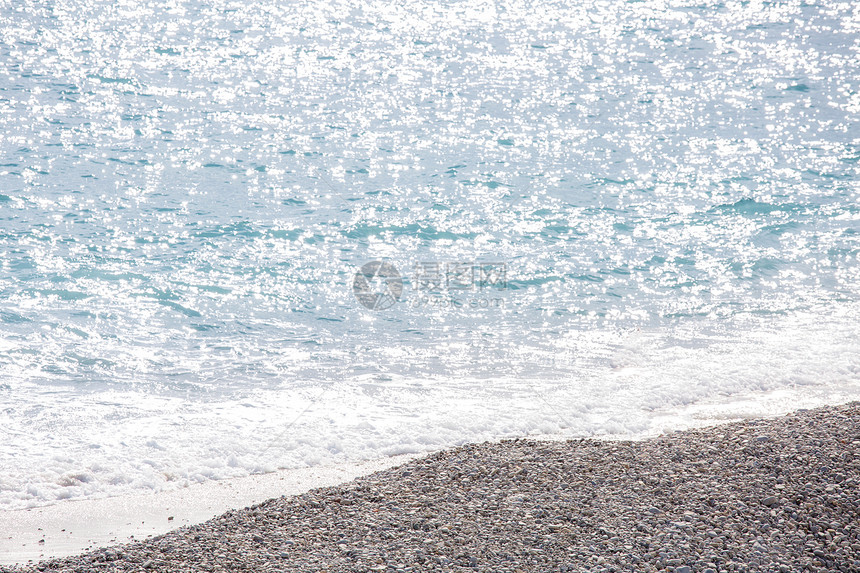 错的CoteDRsquoAzurriviera法国与地中海海滩海错的海滩法国图片