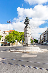 费迪南德麦哲伦雕像里斯本葡萄牙高清图片