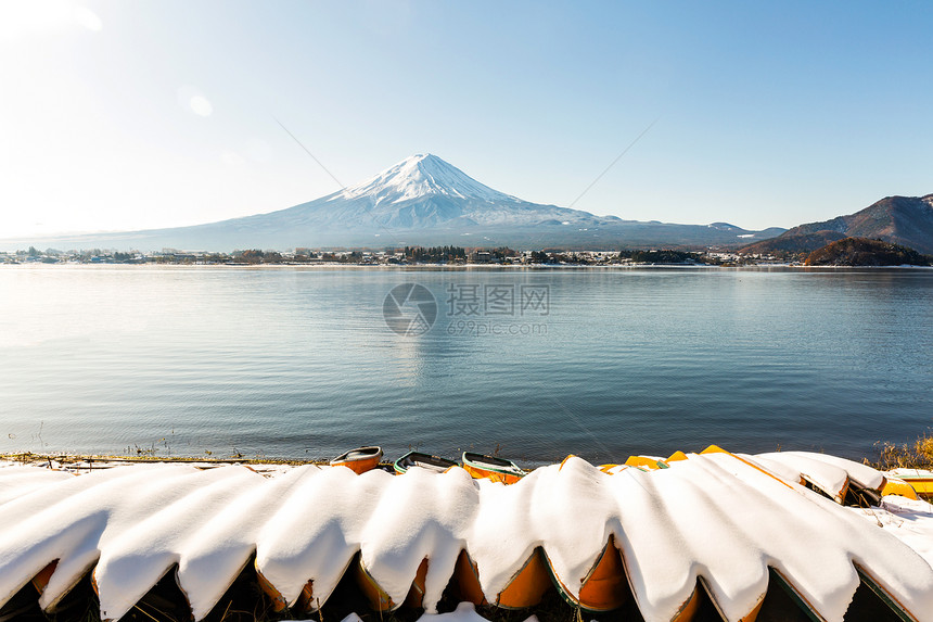 mt富士山雪景图片