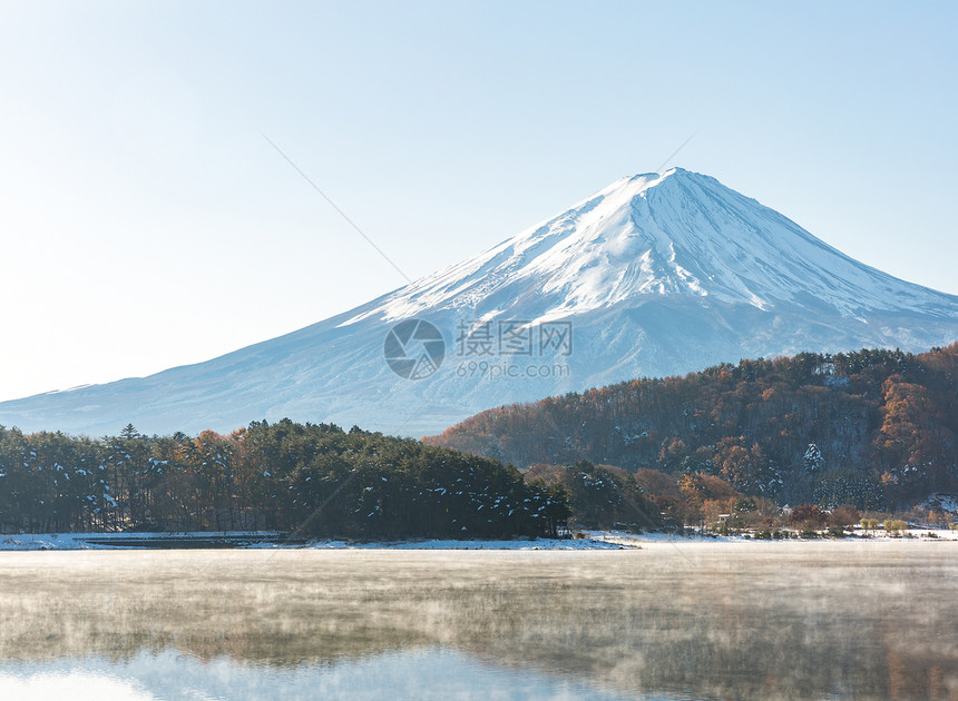 mt富士雪深秋KawaguchikoKawaguchi湖日本富士山图片