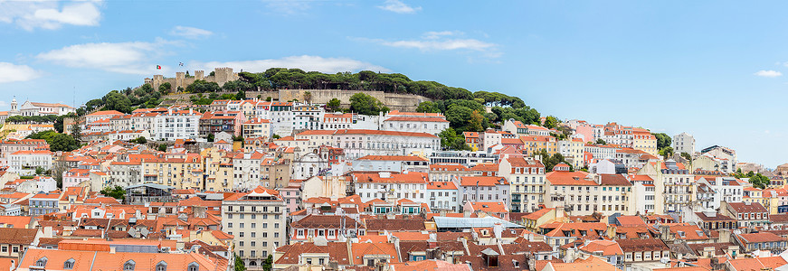 葡萄牙里斯本首都城市城市景观全景图片