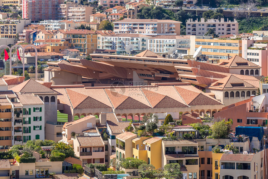 摩纳哥字体维耶城市景观蒙特卡洛法国里维埃拉图片