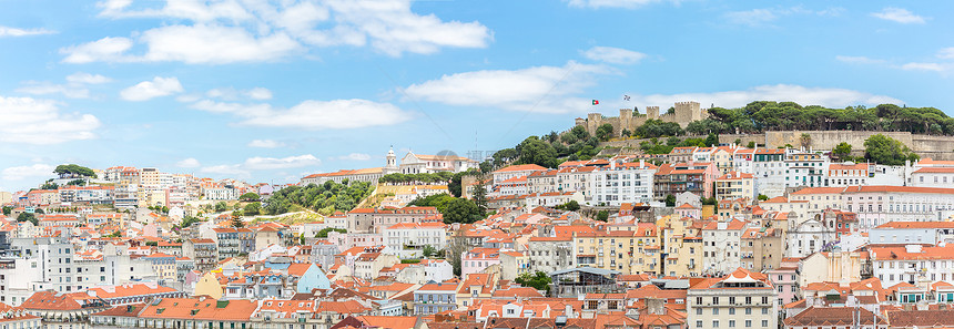 葡萄牙里斯本首都城市城市景观全景图片
