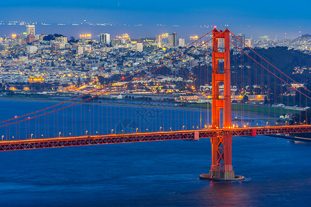 平方英尺金门大桥旧金山加利福尼亚美国西海岸太平洋日落黄昏金门大桥日落背景