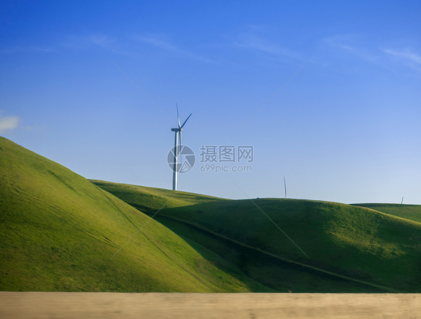 美国联合州的巨型风力涡轮机风力涡轮机图片