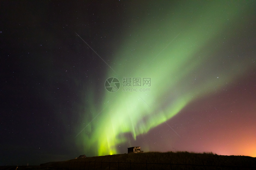 北极光北极光KeflikReykjik地区冰岛图片