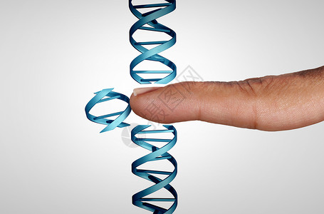 基因学编辑基因基因操作CRISPR基因工程医学生物技术保健与DNA链与三维插图元素背景