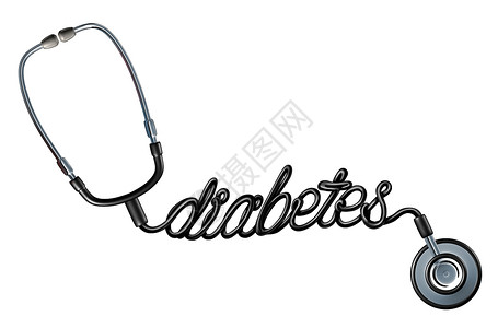 糖尿病诊断听诊器创意图图片
