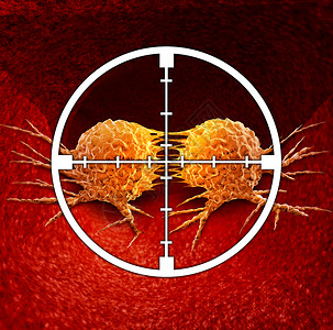 治疗由环境致癌物遗传学引的人体恶癌细胞,以癌细胞为靶点,免疫治疗的3D图示背景图片