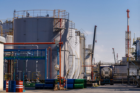 日本川崎石油化工厂管道结构高清图片