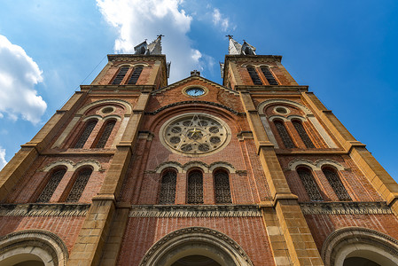 越南的旧天主教会高清图片