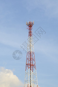 用于定位用于通信目的天线的塔图片