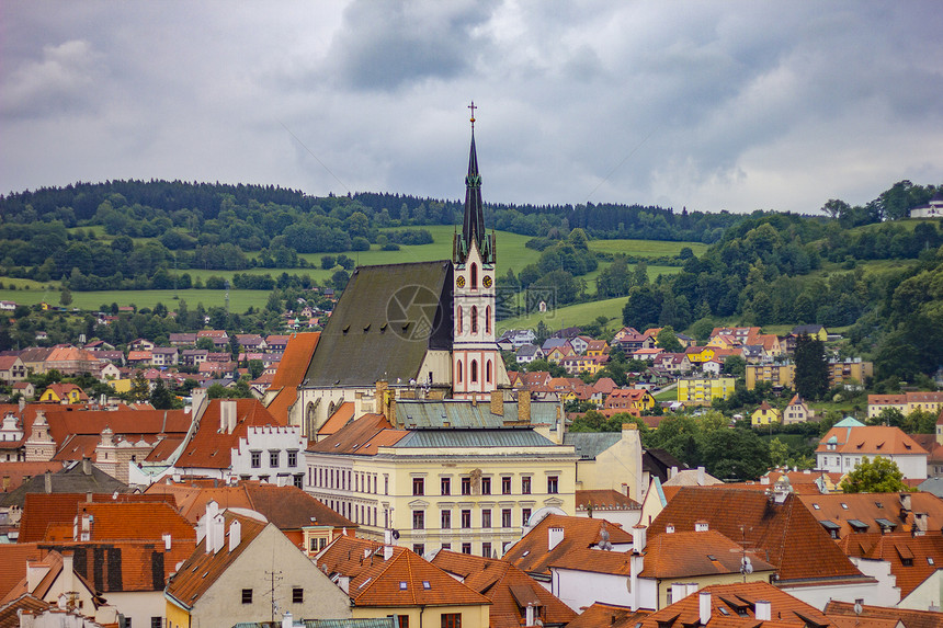 美丽的风景教堂城堡塞斯基克鲁洛夫,捷克Repu捷克共国塞斯基克鲁洛夫教堂城堡的美丽景色捷克共国塞斯基克鲁洛夫教图片