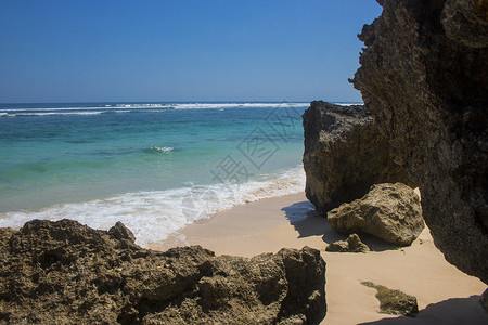 美丽的夏日海滩风景照片美丽的夏日海滩景色图片